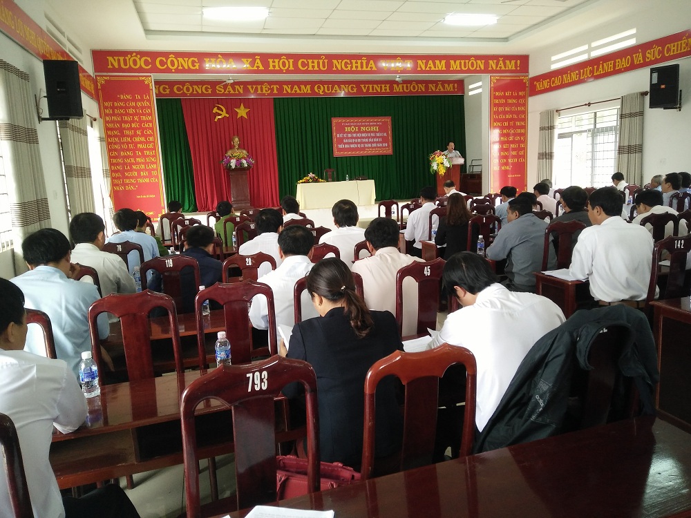 UBND huyện Krông Búk sơ kết công tác 9 tháng đầu năm 2016