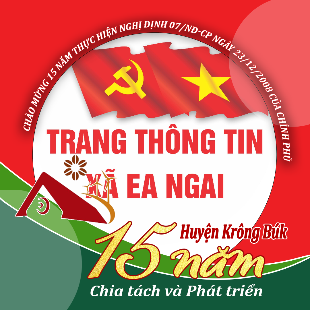 Thay đổi khung ảnh Facebook, Zalo với chủ đề "Chào mừng 15 năm chia tách và phát triển huyện Krông Búk"